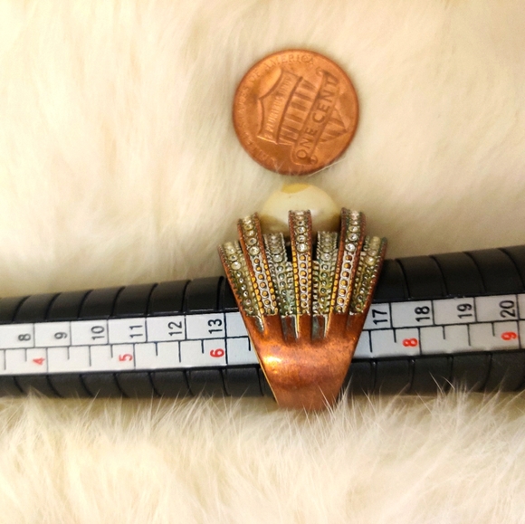 Vintage large pearl ring - Picture 7 of 7